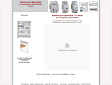 Tablet Screenshot of electricite-generale.info